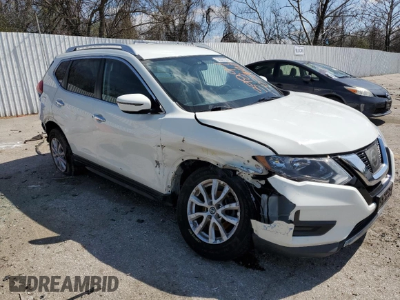 2017 Nissan Rogue SV with VIN KNMAT2MTXHP606629, listed as a Copart auction lot 50527055 with 121,666 mi miles and Salvage Title. Bid and sale history available at carsss.com. Image 4.