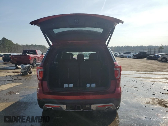 2017 Ford Explorer XLT with VIN 1FM5K7D81HGD34741, listed as a Copart auction lot 44147335 with 35,999 mi miles and Salvage title. Bid and sale history available at DreamBid. Image 6.