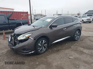 2018 Nissan Murano Platinum with VIN 5N1AZ2MG3JN187408, listed as a IAAI auction lot 41536060 with 76,476 mi miles. Bid and sale history available at carsss.com. Image 17.