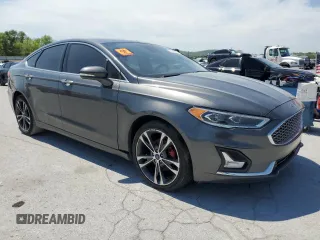 2019 Ford Fusion Titanium with VIN 3FA6P0D98KR123889, listed as a Copart auction lot 53515925 with 172,596 mi miles and Clean title. Bid and sale history available at DreamBid. Image 4.