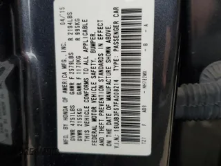 2015 Acura TLX Technology with VIN 19UUB3F57FA008214, listed as a Copart auction lot 58093535 with 106,741 mi miles and Salvage title. Bid and sale history available at DreamBid. Image 12.