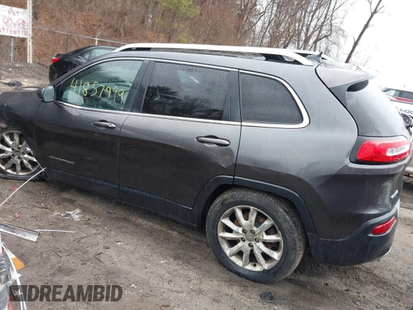 2015 Jeep Cherokee Limited with VIN 1C4PJMDS2FW523010, listed as a IAAI auction lot 41857999 with 162,625 mi miles and . Bid and sale history available at DreamBid. Image 3.