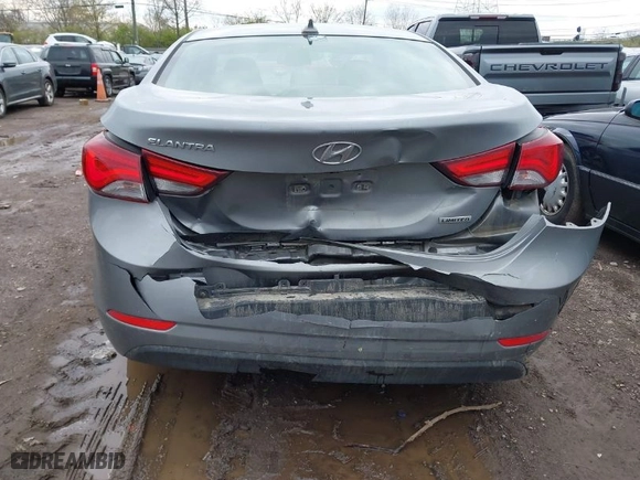 2014 Hyundai Elantra SE with VIN KMHDH4AE7EU159265, listed as a IAAI auction lot 42026041 with 196,616 mi miles. Bid and sale history available at carsss.com. Image 6.