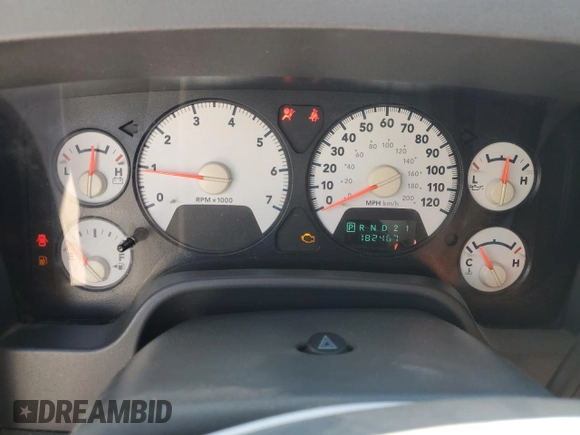 2006 Dodge 1500 SLT with VIN 1D7HA18NX6J162913, listed as a Copart auction lot 47032205 with 182,467 mi miles and Clean Title. Bid and sale history available at carsss.com. Image 9.