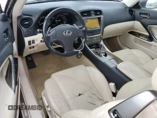 2010 Lexus IS 250 C with VIN JTHFF2C22A2502479, listed as a Copart auction lot 63217475 with 124,240 mi miles and Salvage title. Bid and sale history available at DreamBid. Image 8.