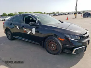 2019 Honda Civic Sedan LX with VIN 19XFC2F67KE013203, listed as a Copart auction lot 52123855 with 0 mi miles and Salvage Title. Bid and sale history available at carsss.com. Image 4.