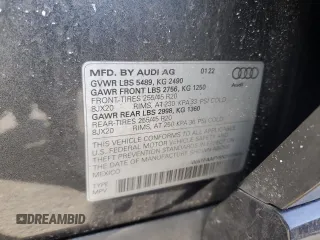 2022 Audi Q5 S line Prestige with VIN WA1FAAFY5N2055690, listed as a Copart auction lot 51058665 with 27,129 mi miles and Salvage Title. Bid and sale history available at carsss.com. Image 13.