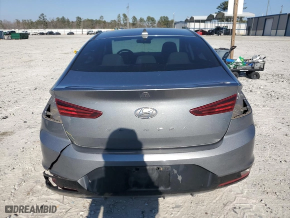 2019 Hyundai Elantra Preferred with VIN KMHD84LF3KU737458, listed as a Copart auction lot 46575205 with 144,271 mi miles and Salvage Title. Bid and sale history available at carsss.com. Image 6.