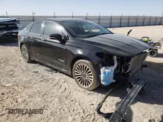 2018 Ford Fusion Hybrid Titanium with VIN 3FA6P0RU5JR247839, listed as a Copart auction lot 37485033 with 86,045 mi miles. Bid and sale history available at carsss.com. Image 4.