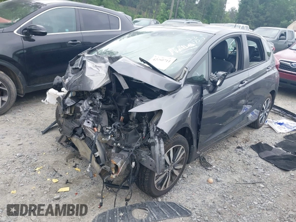 2018 Honda Fit EX-L with VIN 3HGGK5H97JM734000, listed as a IAAI auction lot 42280711 with 45,367 mi miles and . Bid and sale history available at DreamBid. Image 2.