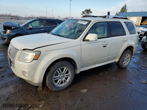 2010 Mercury Mariner Premier with VIN 4M2CN8H76AKJ13241, listed as a Copart auction lot 88605235 with 105,181 mi miles and Salvage Title. Bid and sale history available at carsss.com. Image 1.