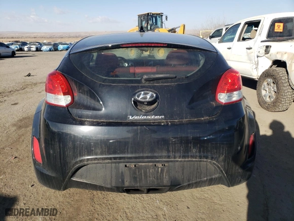 2014 Hyundai Veloster with VIN KMHTC6AD7EU191601, listed as a Copart auction lot 44791295 with 80,501 mi miles and Salvage Title. Bid and sale history available at carsss.com. Image 6.