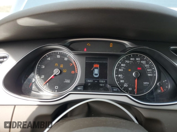2015 Audi A4 Premium Plus with VIN WAUFFAFL7FN020965, listed as a Copart auction lot 45794985 with 136,897 mi miles and Salvage Title. Bid and sale history available at carsss.com. Image 9.