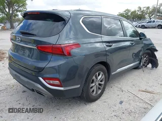 2019 Hyundai Santa Fe SE with VIN 5NMS23AD9KH037136, listed as a IAAI auction lot 41744001 with 150,745 mi miles. Bid and sale history available at carsss.com. Image 4.