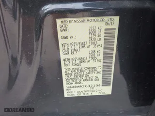 2012 Nissan Pathfinder SV with VIN 5N1AR1NN4CC632194, listed as a IAAI auction lot 41871512 with 135,571 mi miles. Bid and sale history available at carsss.com. Image 9.