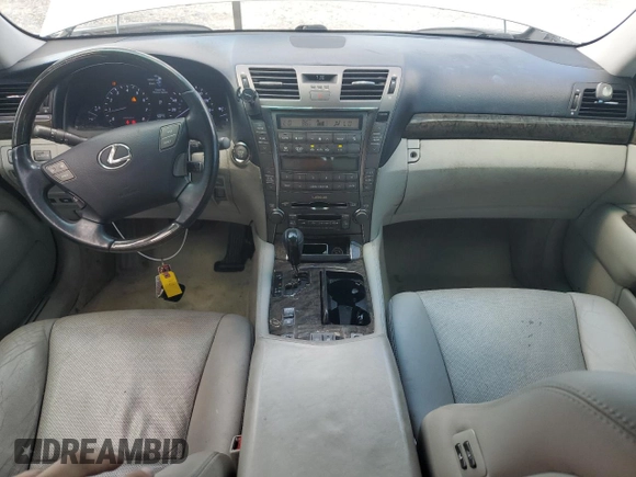 2008 Lexus LS 460 with VIN JTHBL46F285067604, listed as a Copart auction lot 61845475 with 159,870 mi miles and Salvage title. Bid and sale history available at DreamBid. Image 8.