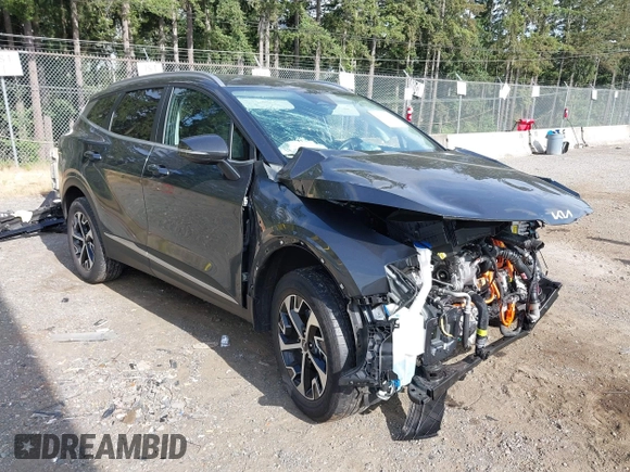 2023 Kia Sportage EX with VIN KNDPVCAGXP7091731, listed as a IAAI auction lot 42551355 with 29,448 mi miles and . Bid and sale history available at DreamBid. Image 1.