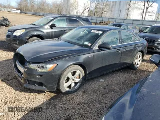 2012 Audi A6 3.0T Premium Plus with VIN WAUBGAFC3CN007279, listed as a Copart auction lot 50125415 with 126,408 mi miles and Salvage Title. Bid and sale history available at carsss.com. Image 1.