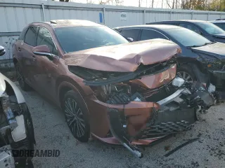 2023 Lexus RX with VIN 2T2BAMCA0PC003753, listed as a Copart auction lot 73341183 with 3,855 mi miles and Salvage Title. Bid and sale history available at carsss.com. Image 4.