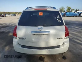 2007 Nissan Quest S with VIN 5N1BV28U47N122415, listed as a Copart auction lot 80193794 with 126,334 mi miles and Salvage Title. Bid and sale history available at carsss.com. Image 6.