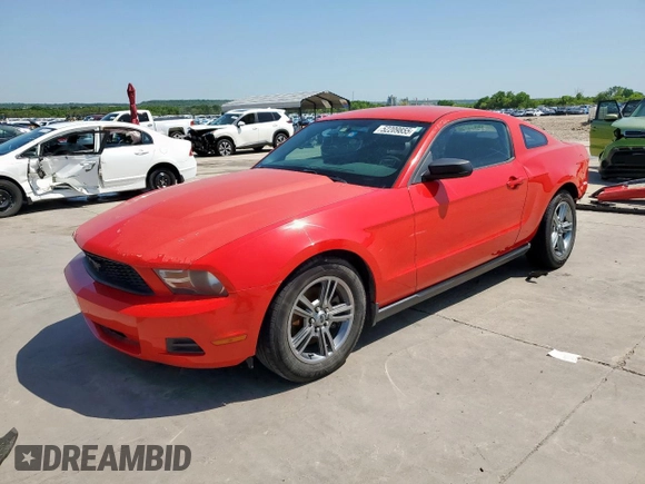 2011 Ford Mustang V6 with VIN 1ZVBP8AM4B5165105, listed as a Copart auction lot 52209855 with 202,568 mi miles and Salvage Title. Bid and sale history available at carsss.com. Image 1.