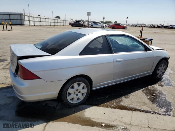 2001 Honda Civic EX with VIN 1HGEM21941L032535, listed as a Copart auction lot 67629724 with 314,971 mi miles and Salvage Title. Bid and sale history available at carsss.com. Image 3.