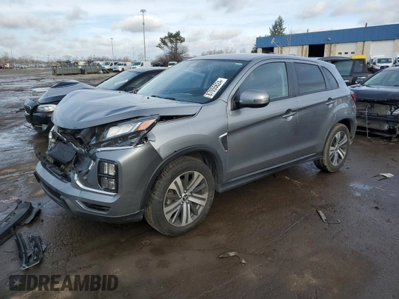 2021 Mitsubishi Outlander SE with VIN JA4APVAU2MU017275, listed as a Copart auction lot 87055624 with 74,837 mi miles and Salvage title. Bid and sale history available at DreamBid. Image 1.