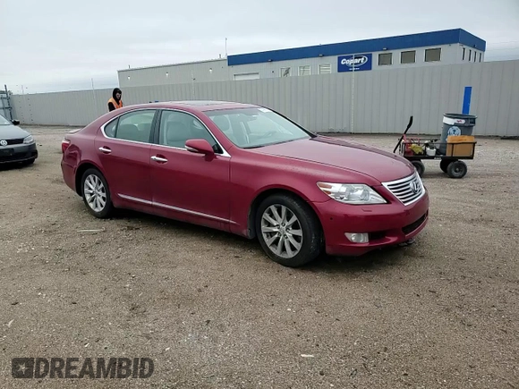 2011 Lexus LS 460 with VIN JTHCL5EF6B5012415, listed as a Copart auction lot 57467955 with Not provided miles and Salvage title. Bid and sale history available at DreamBid. Image 13.