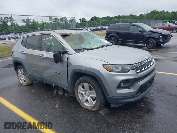 2022 Jeep Compass Latitude с VIN 3C4NJCBB6NT228906, выставлен на аукционе IAAI как лот 42340616 с пробегом 30 336 миль миль и . История ставок и продаж доступна на DreamBid. Изображение 1.