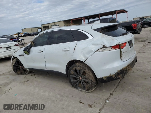 2018 Jaguar F-Pace 30t Portfolio with VIN SADCN2GXXJA321914, listed as a Copart auction lot 84450544 with 115,374 mi miles and Salvage title. Bid and sale history available at DreamBid. Image 2.