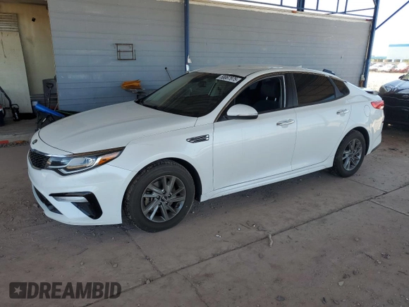 2019 Kia Optima LX z VIN 5XXGT4L39KG336198, wystawiony jako Copart lot #58867975 z przebiegiem 83 992 mil mil oraz Szkoda całkowita • Salvage title. Historia ofert i sprzedaży dostępna na DreamBid. Obrazek 1.