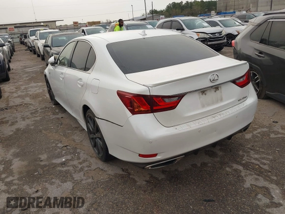 2013 Lexus GS 350 with VIN JTHBE1BL9D5025493, listed as a IAAI auction lot 41745485 with 117,528 mi miles. Bid and sale history available at carsss.com. Image 3.