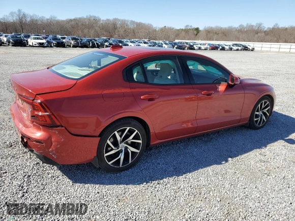 2020 Volvo S60 Momentum with VIN 7JR102FK8LG056791, listed as a Copart auction lot 48319515 with 37,640 mi miles and Salvage Title. Bid and sale history available at carsss.com. Image 3.
