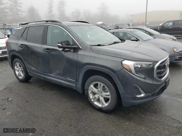 2019 GMC Terrain SLE with VIN 3GKALTEV3KL248397, listed as a Copart auction lot 46989585 with 90,579 mi miles and Salvage Title. Bid and sale history available at carsss.com. Image 4.