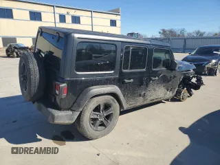 2022 Jeep Wrangler Unlimited Sport with VIN 1C4HJXDG0NW200459, listed as a Copart auction lot 42191825 with 19,019 mi miles and Salvage Title. Bid and sale history available at DreamBid. Image 3.
