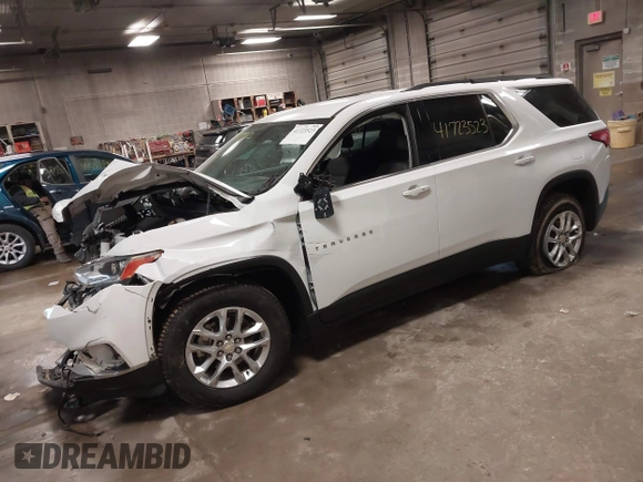 2019 Chevrolet Traverse LT Cloth with VIN 1GNEVGKW2KJ215529, listed as a IAAI auction lot 41723523 with 86,859 mi miles. Bid and sale history available at carsss.com. Image 2.