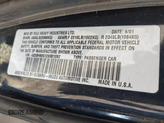 2002 Subaru Legacy Outback с VIN 4S3BH665126301092, выставлен на аукционе IAAI как лот 42115957 с пробегом 243 132 миль миль и . История ставок и продаж доступна на DreamBid. Изображение 9.