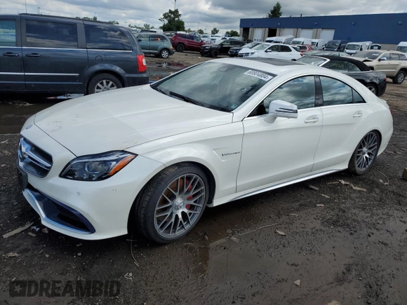 2015 Mercedes-Benz CLS-Class CLS 63 AMG S-Model with VIN WDDLJ7GB3FA134276, listed as a Copart auction lot 60804804 with 0 mi miles and Salvage Title. Bid and sale history available at carsss.com. Image 1.