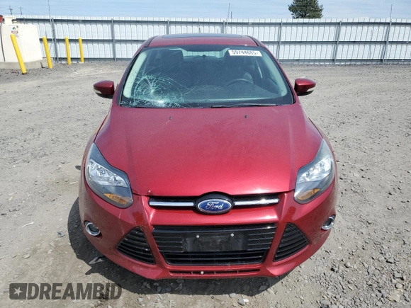 2014 Ford Focus Titanium with VIN 1FADP3N21EL421469, listed as a Copart auction lot 59744685 with 68,436 mi miles and Salvage title. Bid and sale history available at DreamBid. Image 5.