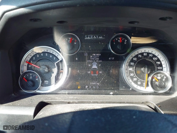 2017 Ram 1500 Big Horn with VIN 1C6RR7LG4HS810821, listed as a IAAI auction lot 41793508 with 215,481 mi miles. Bid and sale history available at carsss.com. Image 7.