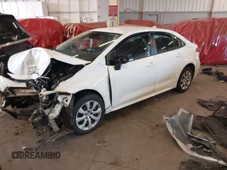 2022 Toyota Corolla LE with VIN JTDEPMAE8N3007433, listed as a IAAI auction lot 41665118 with 54,875 mi miles. Bid and sale history available at carsss.com. Image 18.