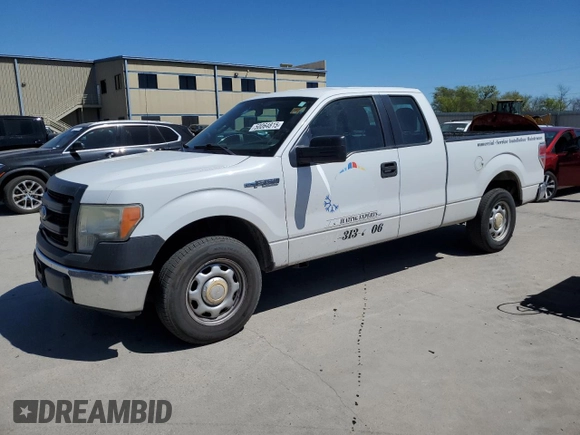 2013 Ford F-150 XL with VIN 1FTEX1CM2DFE08735, listed as a Copart auction lot 50064815 with 179,252 mi miles and Salvage Title. Bid and sale history available at carsss.com. Image 1.