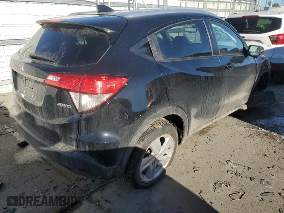 2019 Honda HR-V EX-L with VIN 3CZRU6H72KM721883, listed as a Copart auction lot 43215435 with 46,670 mi miles and Salvage Title. Bid and sale history available at carsss.com. Image 3.