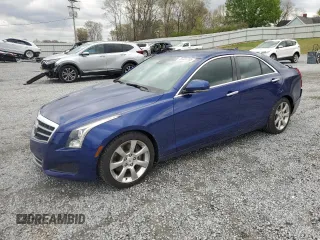 2014 Cadillac ATS Luxury RWD with VIN 1G6AB5SX5E0193732, listed as a Copart auction lot 50303705 with 73,565 mi miles and Salvage Title. Bid and sale history available at carsss.com. Image 1.