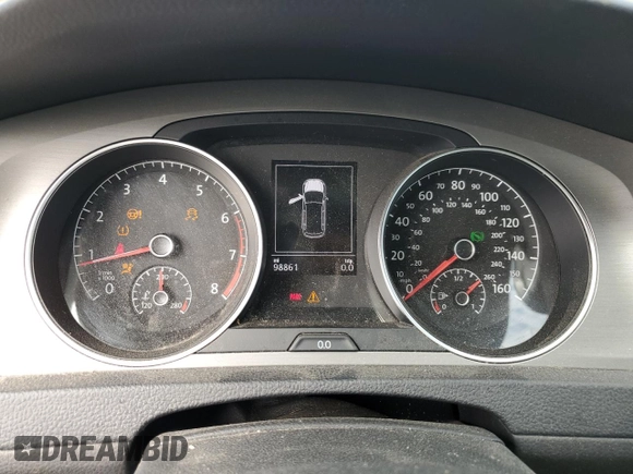 2016 Volkswagen Golf SportWagen TSI S with VIN 3VWC17AU1GM522080, listed as a Copart auction lot 64256133 with 98,861 mi miles. Bid and sale history available at carsss.com. Image 9.