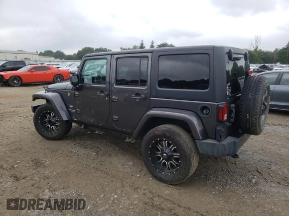 2018 Jeep Wrangler JK Unlimited Sahara with VIN 1C4HJWEG7JL909023, listed as a Copart auction lot 72774404 with 106,801 mi miles and Salvage Title. Bid and sale history available at carsss.com. Image 2.