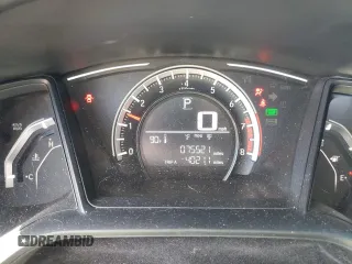 2018 Honda Civic LX with VIN 2HGFC2F59JH567855, listed as a Copart auction lot 63935294 with 75,521 mi miles and Salvage Title. Bid and sale history available at DreamBid. Image 9.