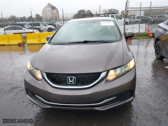 2015 Honda Civic Sedan LX with VIN 19XFB2F5XFE257489, listed as a IAAI auction lot 41796074 with 296,903 mi miles. Bid and sale history available at carsss.com. Image 12.