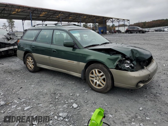 2000 Subaru Legacy Outback Limited with VIN 4S3BH6865Y7650040, listed as a Copart auction lot 85469084 with 134,291 mi miles and Salvage title. Bid and sale history available at DreamBid. Image 4.