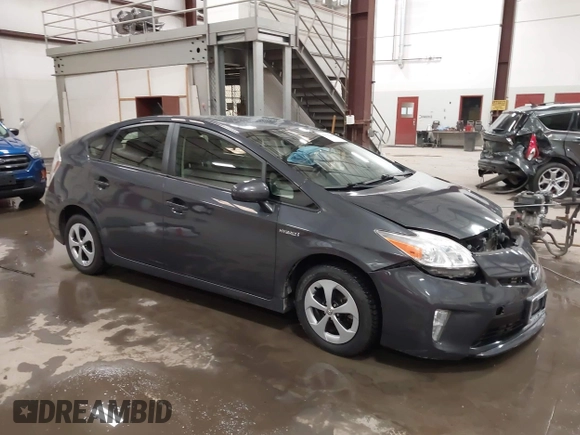 2013 Toyota Prius One with VIN JTDKN3DU1D1619845, listed as a IAAI auction lot 41935880 with 127,601 mi miles. Bid and sale history available at carsss.com. Image 1.